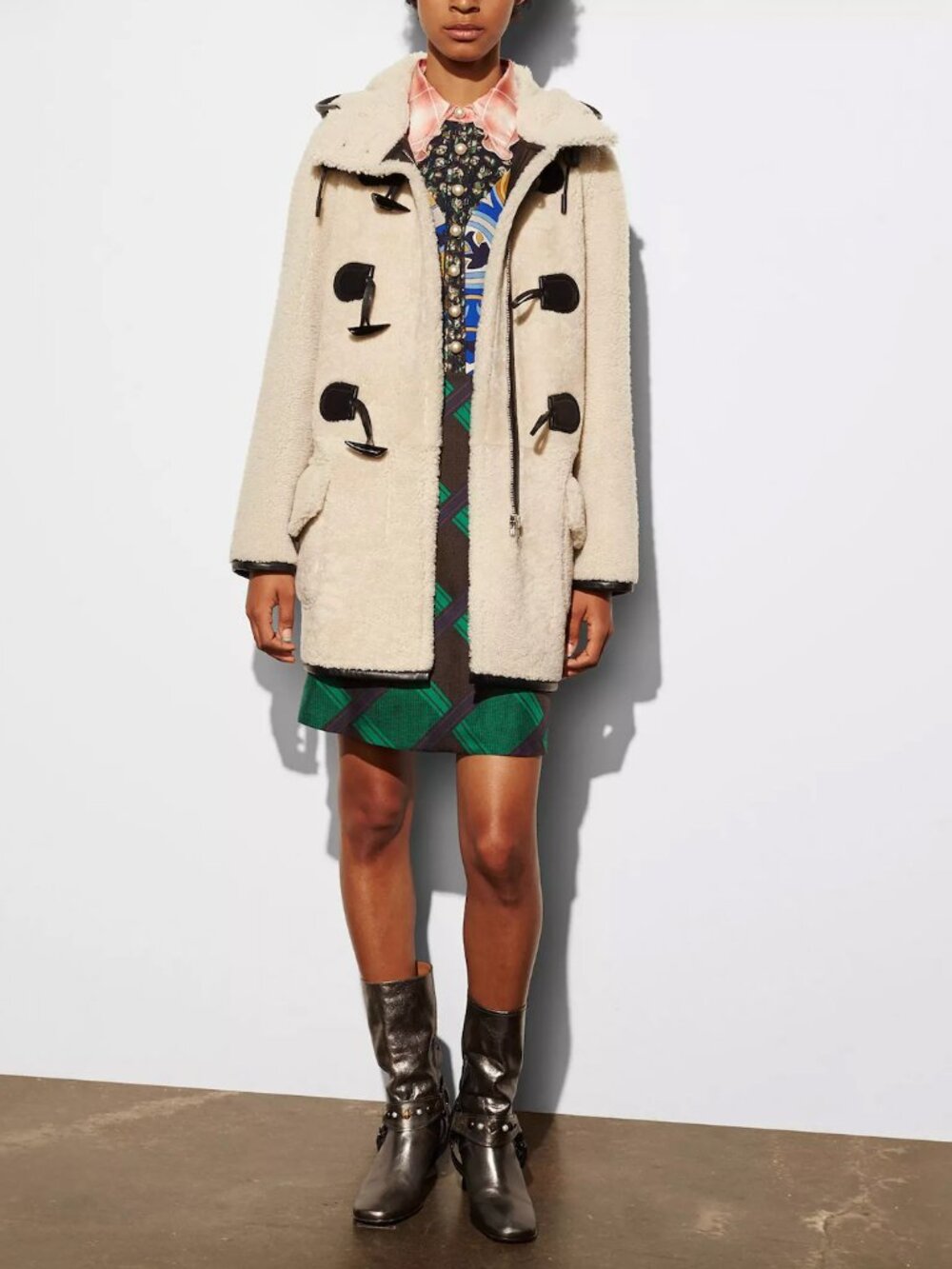 Coach 1941 Shearling Toggle Coat